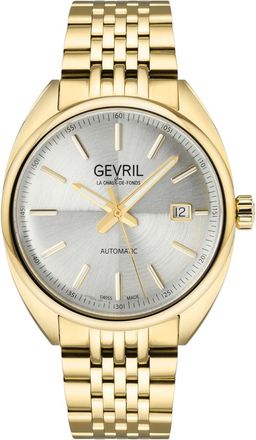 Gevril Group Five Points Automatic Silver Dial Mens Watch 48704