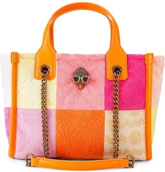 Kurt Geiger Small Hoxton Shopper Bag in Orange Multi at Nordstrom