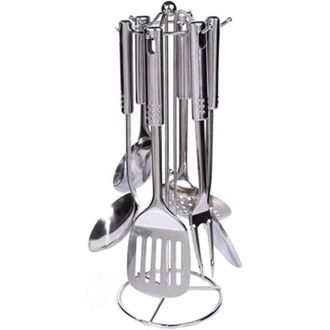 OEM Set Ustensiles Cuisine - Acier Inoxydable 304 - Pour Cuisine Domestique Et Professionnelle - 7 Pi&egrave;ces
