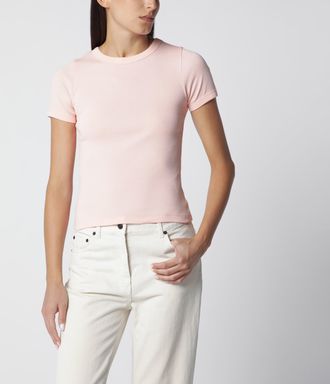 Flore Flore T-shirt Car Tee in cotone biologico rosa