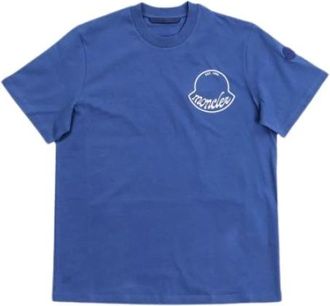 Moncler Heren, Tops, Blauw, Maat: XL Katoen