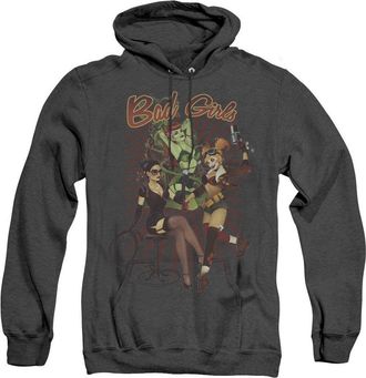 Gildan Justice League of America Bad Girls Adult Heather Hoodie / Hooded Sweatshirt