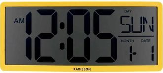 Karlsson Reloj De Pared Karlsson Retro Amarillo Metal 35 Cm