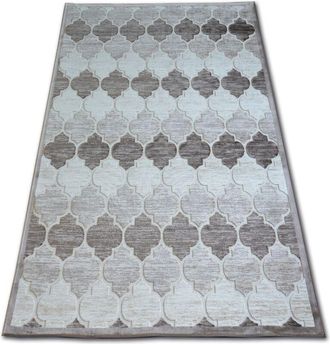 RugsX Rugsx - Carpet acrylic yazz 3766 D.Beige/Brown Trellis beige 200x290 cm