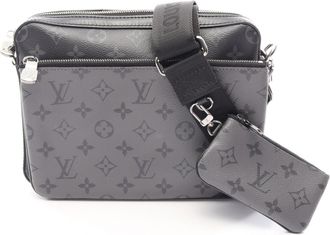 Louis Vuitton Black Gray Coated Canvas Monogram Eclipse Pvc Leather Handbag Shoulder Bag (Pre-Owned)