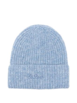 MC2 Saint Barth Moss beanie hat - women - Alpaca Wool/Nylon/Wool/Elastane - One Size - Blue