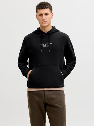 Jack & Jones Kapuzensweatshirt JACK & JONES JPRBLUARCHIE SWEAT HOOD NOOS, Herren, Gr. S, schwarz, angeraute Sweatware, Obermaterial: 70% Baumwolle, 30% Polyester, 