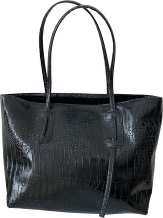 Generic Solid Tassel Mother Bag Large Capacity One Shoulder Bag Bag Leather Handbags for Women (Black, One Size)