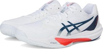 Asics Sky Elite FF 3 Mens Volleyball Shoes White/Mako Blue : 15 D - Medium, Synthetic