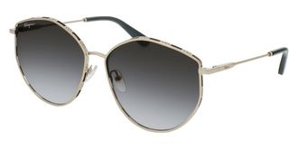 Ferragamo Ferragamo Womens 60 mm Rose Gold Grey Sunglasses