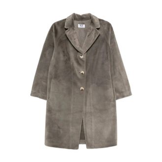 Betta Corradi Single-Breasted Coats, female, Gray, S, Mimi Coat