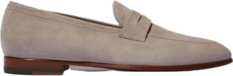 Scarosso Taupe Penny Loafers - Heren - Loafers - Beige - 40 1/2 EU - Su&egrave;de - Schoenen