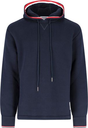 Thom Browne Navy RWB Striped Hoodie