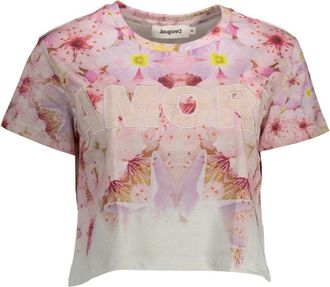 Desigual Mujer, Camisetas, Rosa, Talla: M