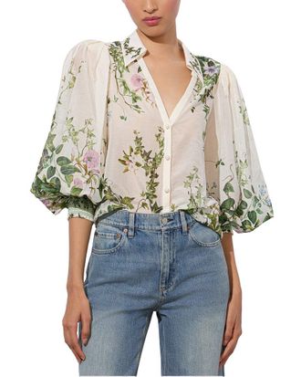 Alice & Olivia Alice + Olivia Charis Silk Blouse