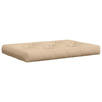 vidaXL Coj&iacute;n Para Pallet Vianen 100% Poli&eacute;ster Crema 120 X 60 X 12 Cm Vidaxl