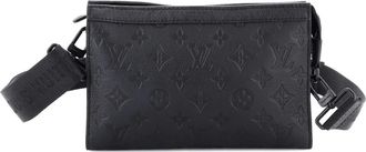 Louis Vuitton Gaston Wearable Wallet Monogram Shadow Leather crossbody bag - Zwart