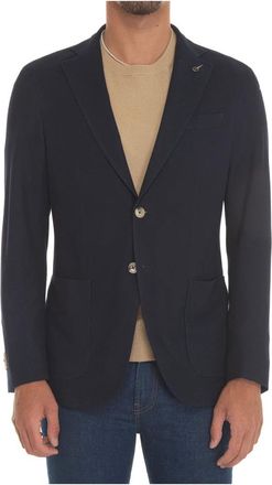 Paoloni Heren, Jassen, Blauw, Maat: 4XL Katoen