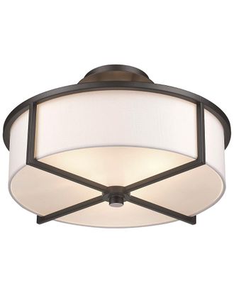 Livex Lighting Livex Wesley 3-Light Bronze Ceiling Mount