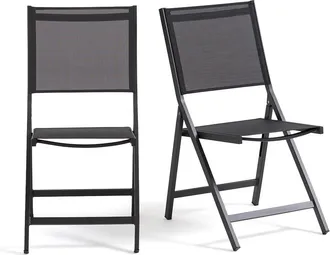 La Redoute Interieurs Set van 2 plooibare stoelen, in aluminium, Zory