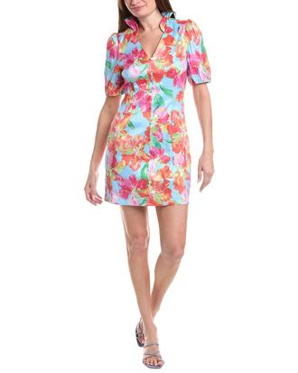 Rene Ruiz Drop Waist Bubble Hem Mini Dress