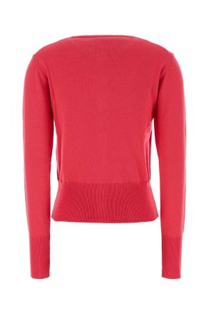 Vivienne Westwood Womens Cardigan Red Cotton Cashmere