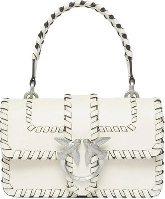 Pinko mini Love tote bag - White