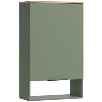 Vicco Estante De Pared Wido, Verde, 60 X 100 Cm Con Puerta, Vicco