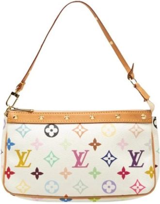 Louis Vuitton Pre-owned Pochette Accessoires - Dames - Pre-owned - Veelkleurig - Maat: ONE Size Leer