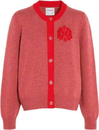 Barrie Cardigan con ricamo - Rosso