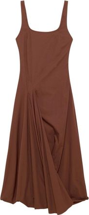 SIMKHAI Olivia midi dress - women - Rayon/Polyester/Cotton/Nylon - 6 - Brown