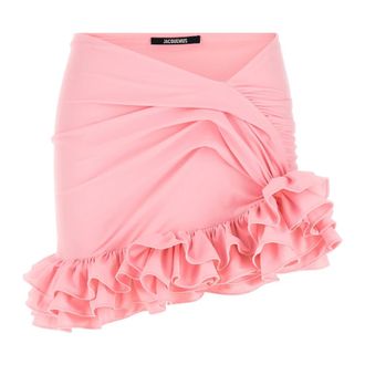 Jacquemus La Mini Jupe Playa - female - Jacquemus - Short Skirts - Pink - M - Skirts