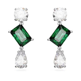 Swarovski Mesmera Groene Zirkonia Oorbellen - Dames - Oorbellen - Groen - ONE Size - Accessoires