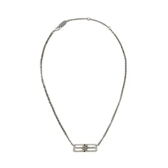 Balenciaga Necklaces, unisex, Gray, Size: ONE SIZE BB Icon Necklace