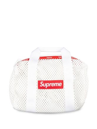 SUPREME Borsone con applicazione - Bianco