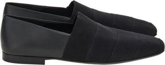 Ferragamo Grosgrain Banded Loafers in Black, Size 6