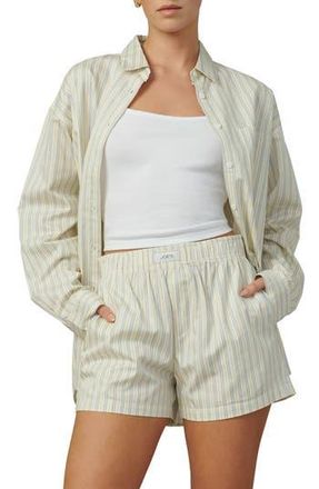 Joe's Relaxed Fit Stripe Button-Down Shirt in Anise Flower Varig at Nordstrom Rack, Size X-Small