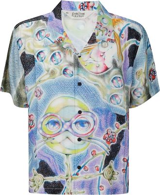 Brain Dead Camicia Aspen Eyes - Blu