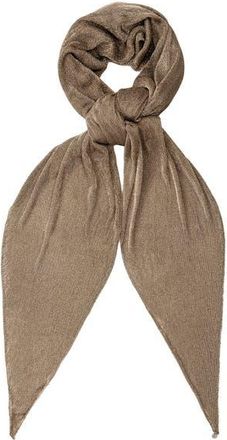 Lauren Ralph Lauren Knitted Diamond Scarf in Platino Metallic at Nordstrom