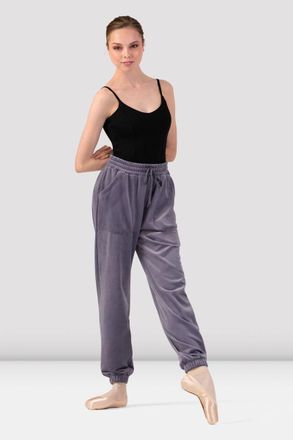Bloch BLOCH Ladies Gloria Velvet Sweatpant, Dusty Lavender
