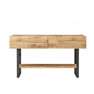 Calicosy Consola con 2 puertas abatibles y 1 estante en efecto pino - L138,8 cm