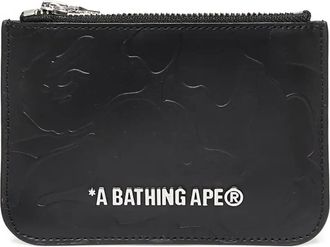 A Bathing Ape Solid Camo leather wallet - men - Leather - One Size - Black