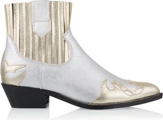 DWRS Glamour Cowboylaarzen - Dames - Cowboylaarzen - Grijs - 39 EU - Schoenen
