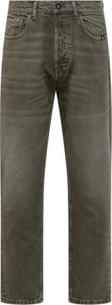 Amish Straight-fit Jeans - Heren - Regular Fit Jeans - Groen - W31 - Katoen - Jeans