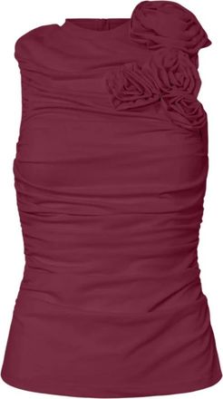Y.A.S Yasdona SL Top - Dames - Tops zonder mouwen - Bruin - XS - Tops