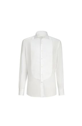 Brunello Cucinelli Slim fit shirt in White at Nordstrom, Size Xxx-Large Eu