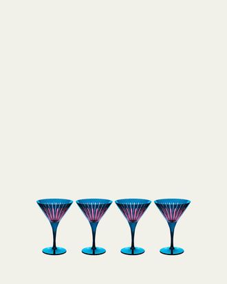 L'OBJET Prism 8 oz. Martini Glasses, Set of 4