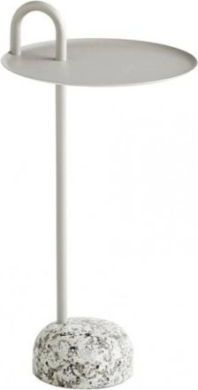 HAY Home, unisex, Rood, ONE Size, Granieten Basis Beige Stalen Tafelblad