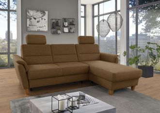 HOME AFFAIRE Ecksofa »Palmera L-Form, B: 244 cm« optional Bettfunktion & Bettkasten, Federkern