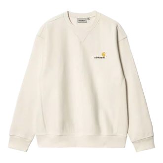 Carhartt Work in Progress Carhartt Wip, Sweatshirts, male, Beige, Size: 2XL American Script Sweat